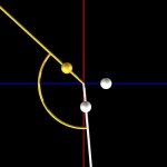 Golden angle, three balls Golden angle, three balls