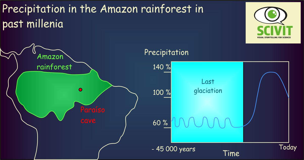 Precipitation in the Amazon rainforest in past millenia