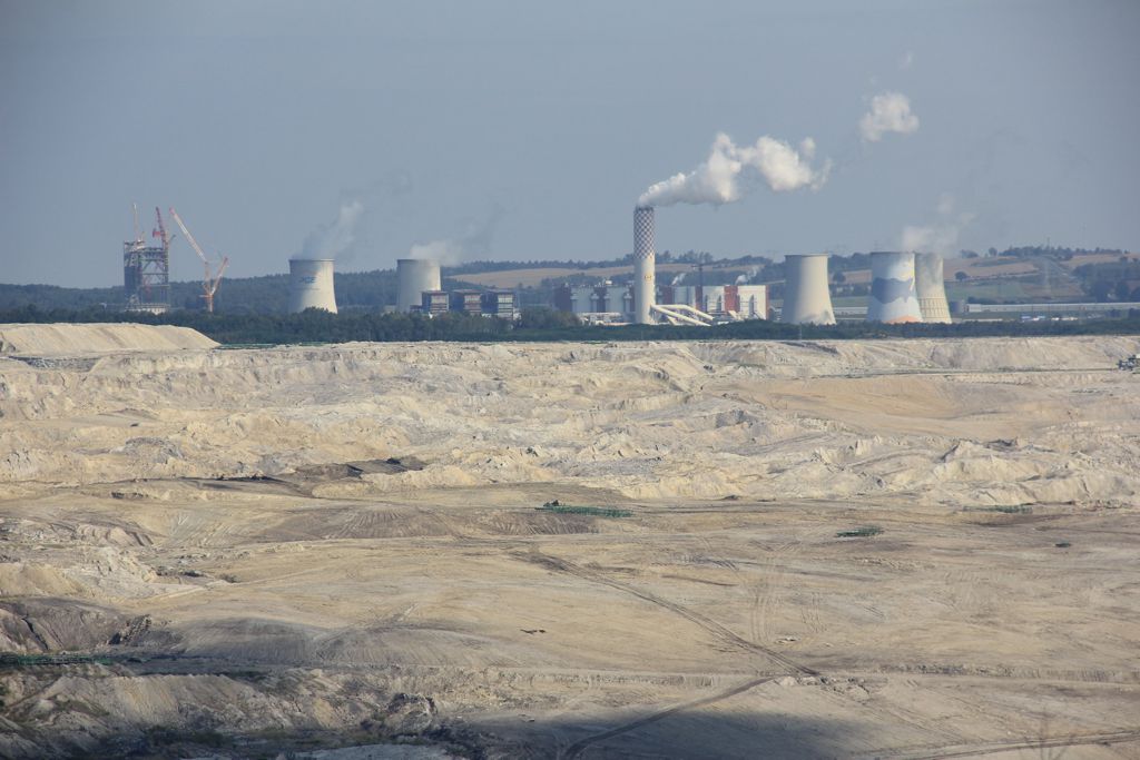 Lignite mining and power station near Bogatynia (Poland)