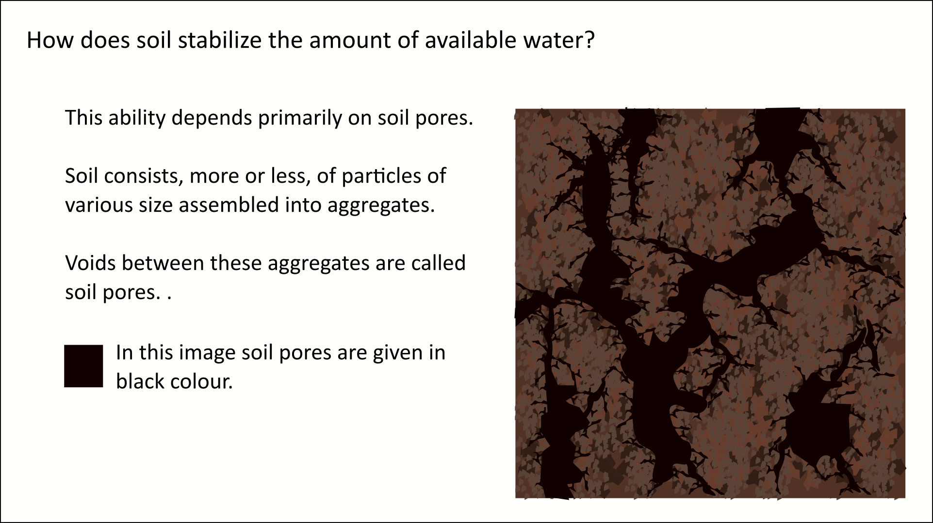 Soil pores