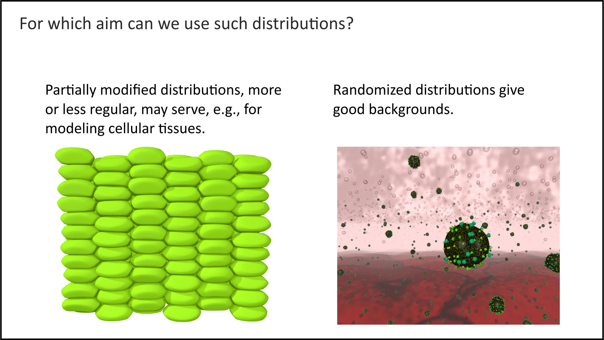 Cellular tissues and backgrounds from cartesian coordinates Cellular tissues and backgrounds from cartesian coordinates