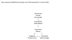 Causal chain in climate change