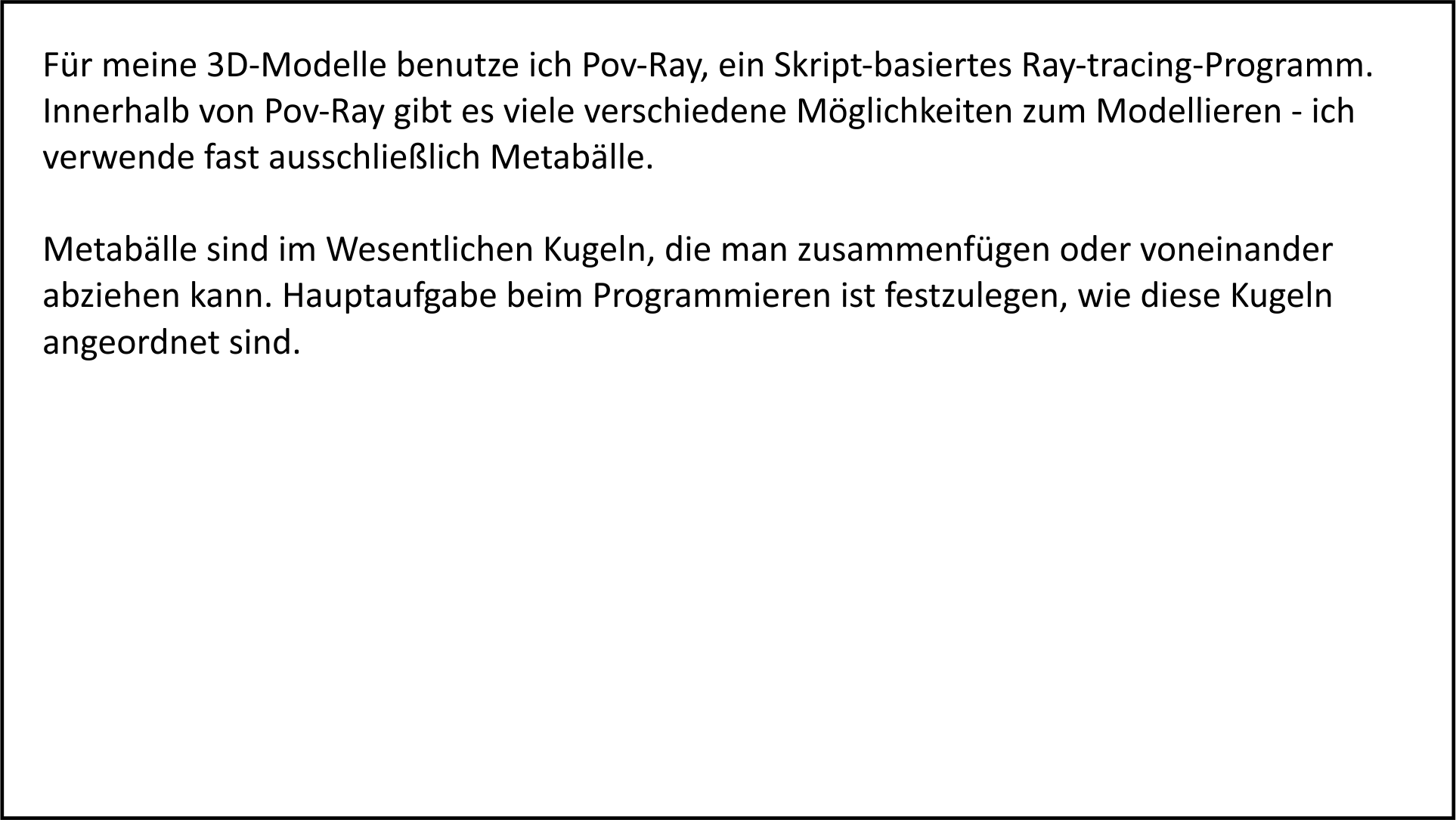 Pov-Ray und Metabälle