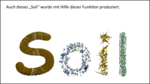 Die Inside-Funktion: Ein großes Objekt bestimmt den Ort vieler kleiner Objekte.