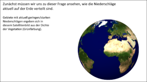 Welche Prozesse bestimmen die Niederschlagsverteilung auf der Erde?