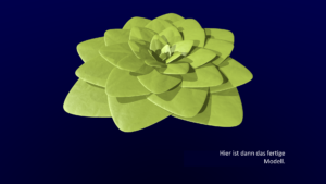 Modellierung einer Aeonium-Pflanze